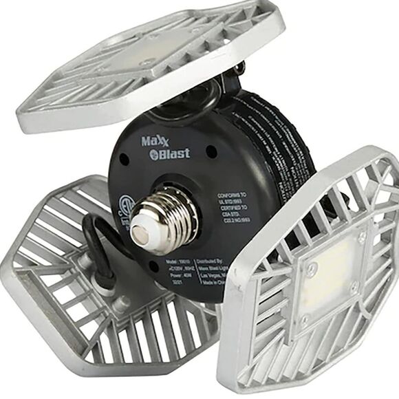 Maxx Blast Ultra-Bright LED Garage Light With Adjustable Panels - Picture 7 of 9